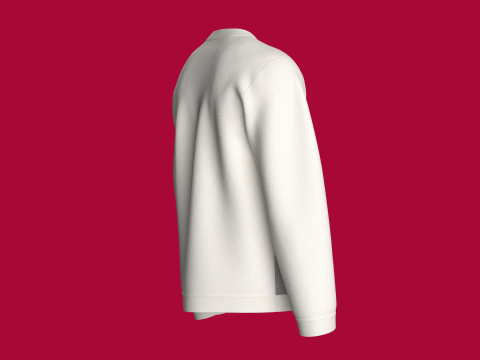 Men Printed Pocket Sweatshirt With Patch - BOOM 3D Model