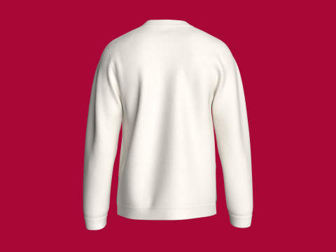 Men Printed Pocket Sweatshirt With Patch - BOOM 3D Model