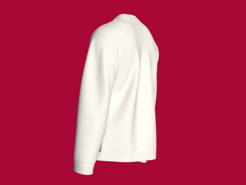 Men Printed Pocket Sweatshirt With Patch - BOOM 3D Model