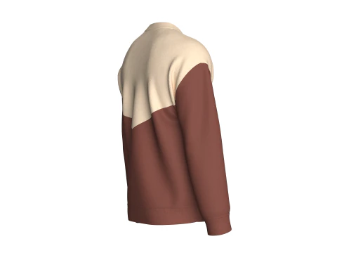 Moletom Masculino Estampado Ombro Com Patch - EDGE Modelo 3D