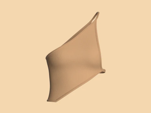Kız &Ccedil;ocuk Modası Crop Top V7 3D Model
