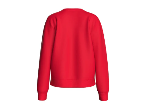 Girls Long Sleeve Printed Sweatshirt With Patch 3D Model