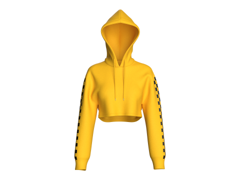 Kapuzenpullover mit schulterfreiem Schnitt f&uuml;r M&auml;dchen 3D Modell