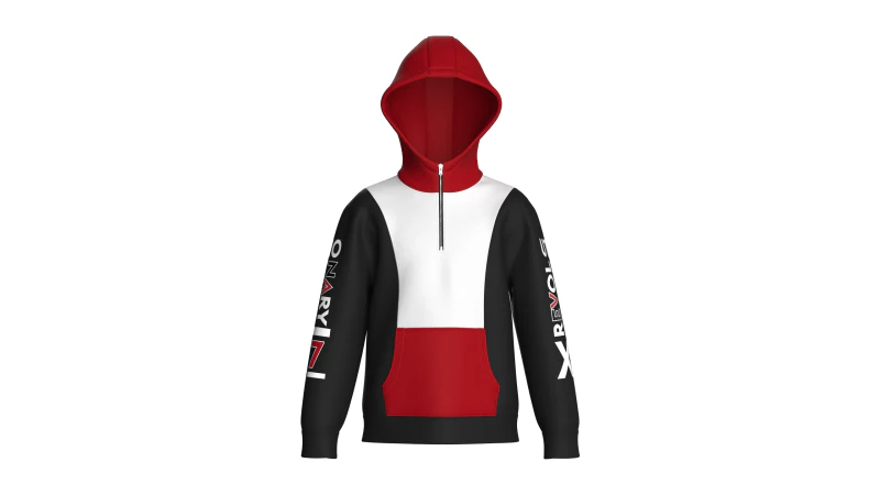 Jaqueta infantil estampada com meio z&iacute;per e capuz Modelo 3D .c4d .max .obj .3ds .fbx .stl .blend 