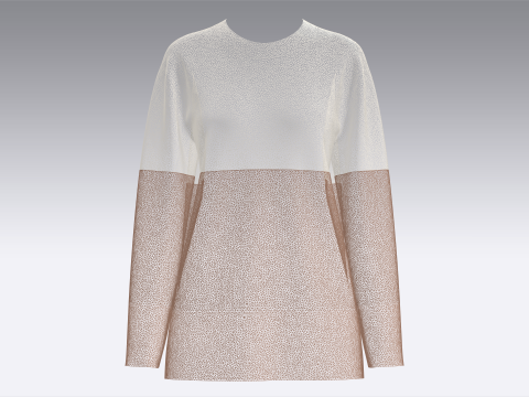 ガールズ アーガイル シェルパ ジャンパー 3Dモデル