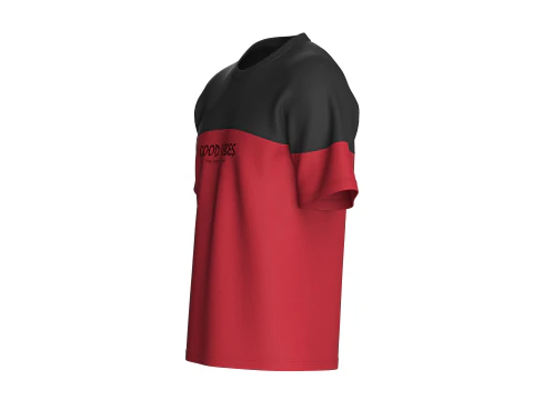 Men Printed Tshirt With Patch - GOOD VIBES 3D Model