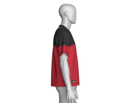 Men Printed Tshirt With Patch - GOOD VIBES 3D Model