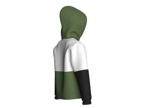 Kids Little Star Printed Hoodie With Pocket 3D Model