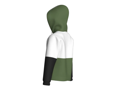 Kids Little Star Printed Hoodie With Pocket 3D Model