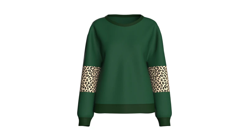 Світшот із заниженою горловиною для дівчаток 3D Модель .c4d .max .obj .3ds .fbx .stl .blend 