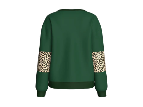 Світшот із заниженою горловиною для дівчаток 3D Модель