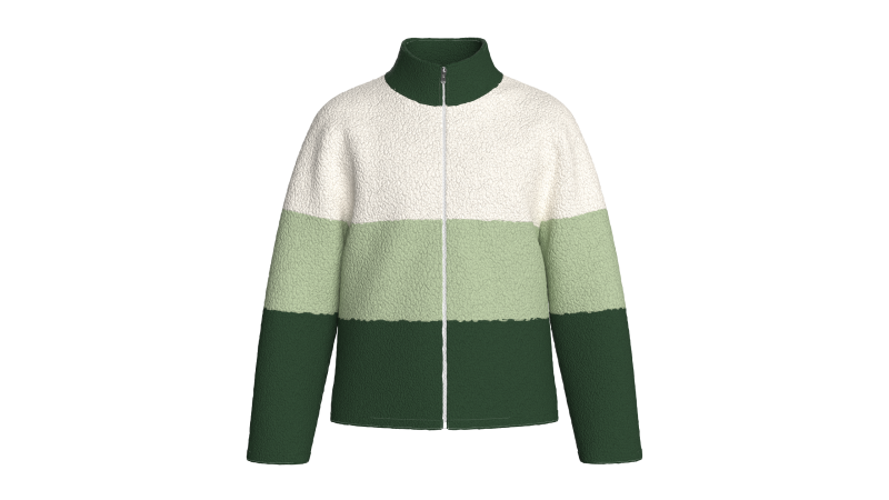 キッズ 3 トン シェルパ ジャケット 3Dモデル .c4d .max .obj .3ds .fbx .stl .blend