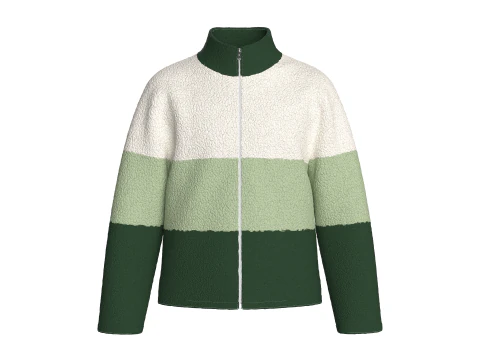 Giacca Sherpa da 3 tonnellate per bambini Modello 3D