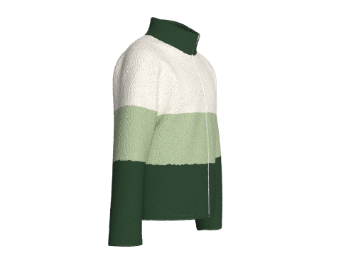 キッズ 3 トン シェルパ ジャケット 3Dモデル