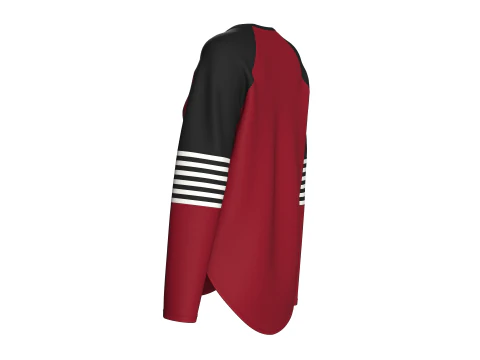 Felpa raglan a maniche lunghe da bambina Modello 3D