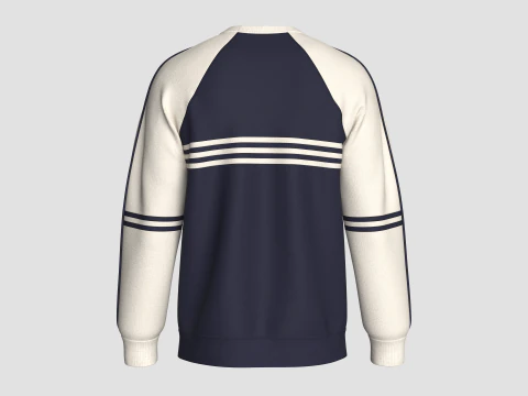Felpa con stampa Raglan da uomo - WORLD ACTION Modello 3D