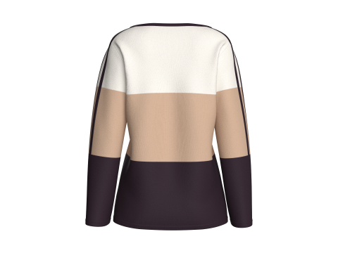 ガールズ長袖トップス 3Dモデル