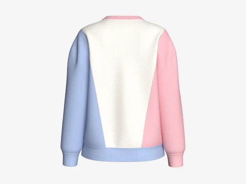 Sweater Anak Perempuan Bermotif 3 Ton - CINTA Model 3D