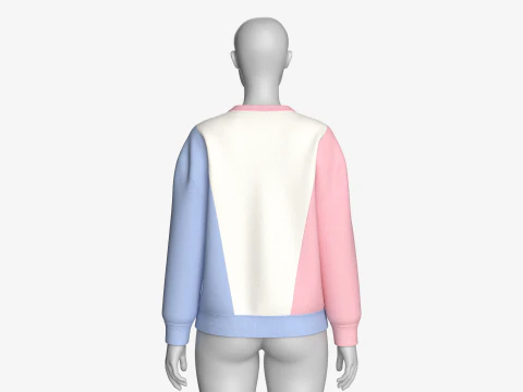 Sweater Anak Perempuan Bermotif 3 Ton - CINTA Model 3D