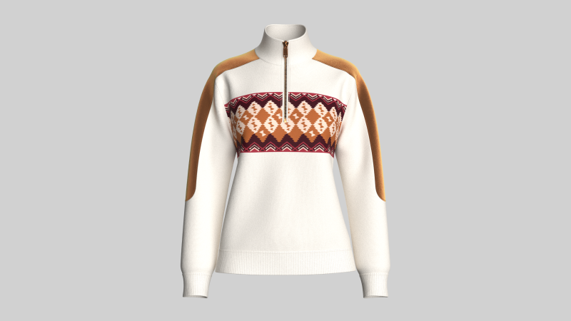 Chaqueta de terciopelo con media cremallera EmberFolk para niña Modelo 3D .c4d .max .obj .3ds .fbx .stl .blend