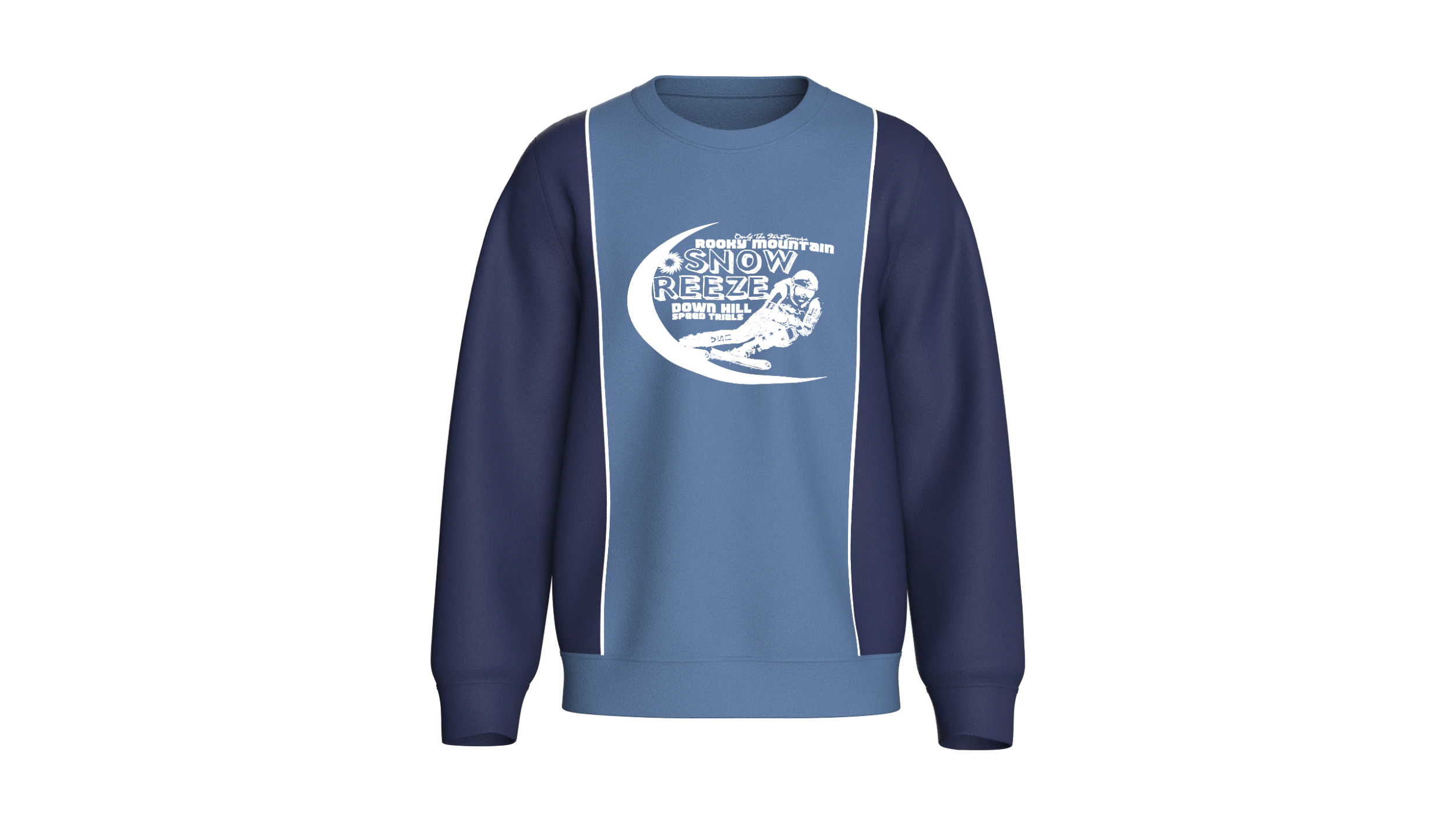 Men Printed Sweatshirt - SNOW BREEZE 3D Model .c4d .max .obj .3ds .fbx .stl .blend 