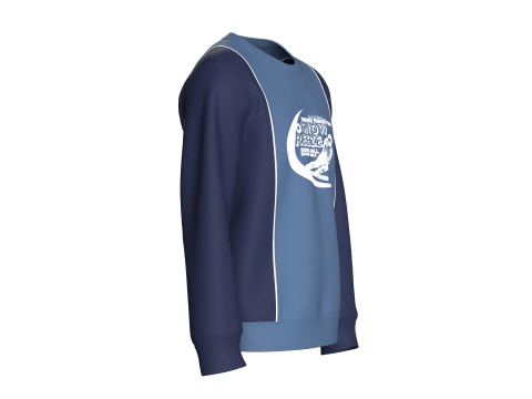 Men Printed Sweatshirt - SNOW BREEZE 3D Model