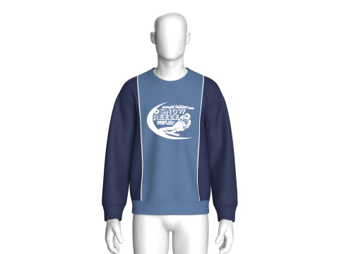 Men Printed Sweatshirt - SNOW BREEZE 3D Model