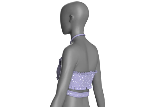 Girls Printed Bralette 3D Model