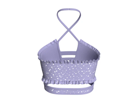 Girls Printed Bralette 3D Model