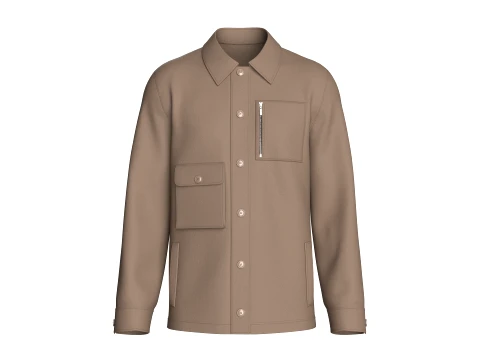 Veste utilitaire pour hommes avec plusieurs poches Modèle 3D