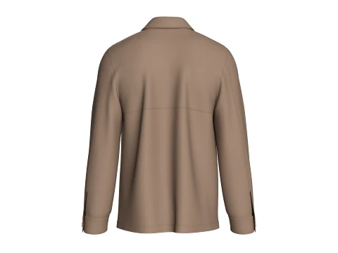 Men Utility Jacket With Multi Pockets 3D Model