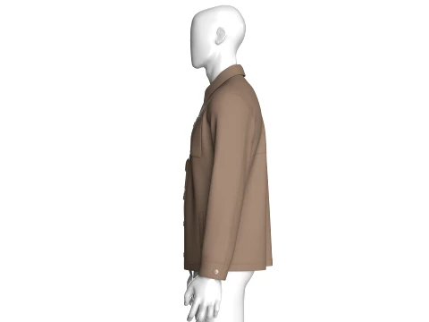 Men Utility Jacket With Multi Pockets 3D Model