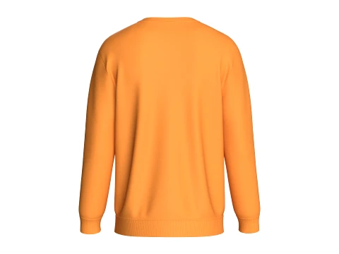 Men Printed Double Layer Zip Pocket Sweatshirt 3D Model