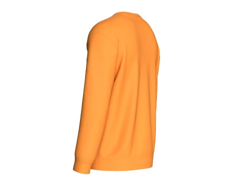 Men Printed Double Layer Zip Pocket Sweatshirt 3D Model
