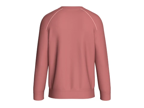 Men Notch Collar Sweatshirt With Chest Pocket 3D Model
