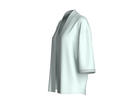 Girls Half-Sleeves Kimono Cardigan 3D Model