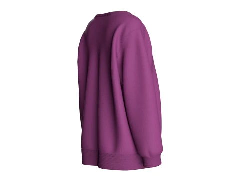 Girls Tactical Sleeve-Pocket Sweatshirt 3D Model