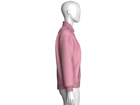 Girls Blush Element Zip-Up Jacket 3D Model