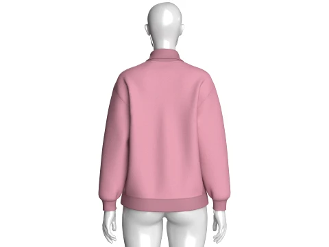 Girls Blush Element Zip-Up Jacket 3D Model