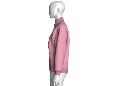 Girls Blush Element Zip-Up Jacket 3D Model
