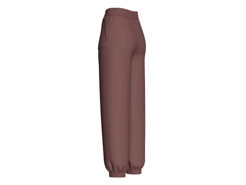 Girls Double Striped Joggers 3D Model