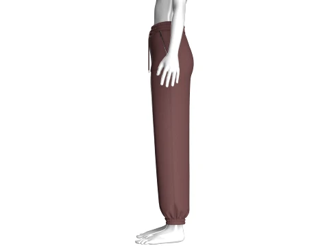 Girls Double Striped Joggers 3D Model