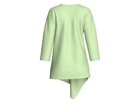 Girls Tunic With Ribbon Details 3D Model