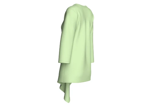 Girls Tunic With Ribbon Details 3D Model