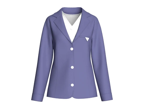 Blazer d'entreprise avec gilet pour filles Modèle 3D