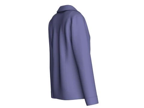 Blazer aziendale da ragazza con gilet Modello 3D