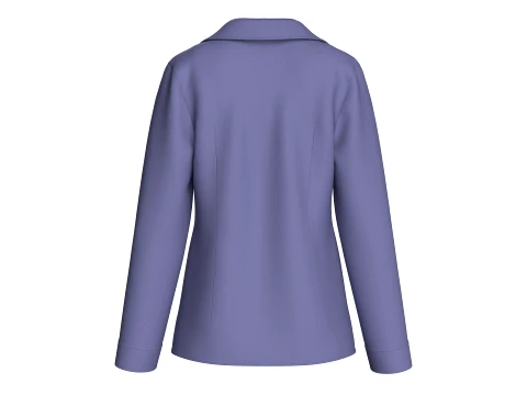 Blazer aziendale da ragazza con gilet Modello 3D