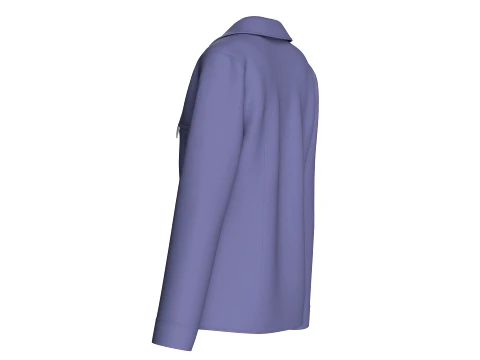 Blazer aziendale da ragazza con gilet Modello 3D