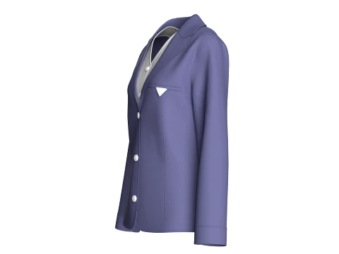 Blazer aziendale da ragazza con gilet Modello 3D