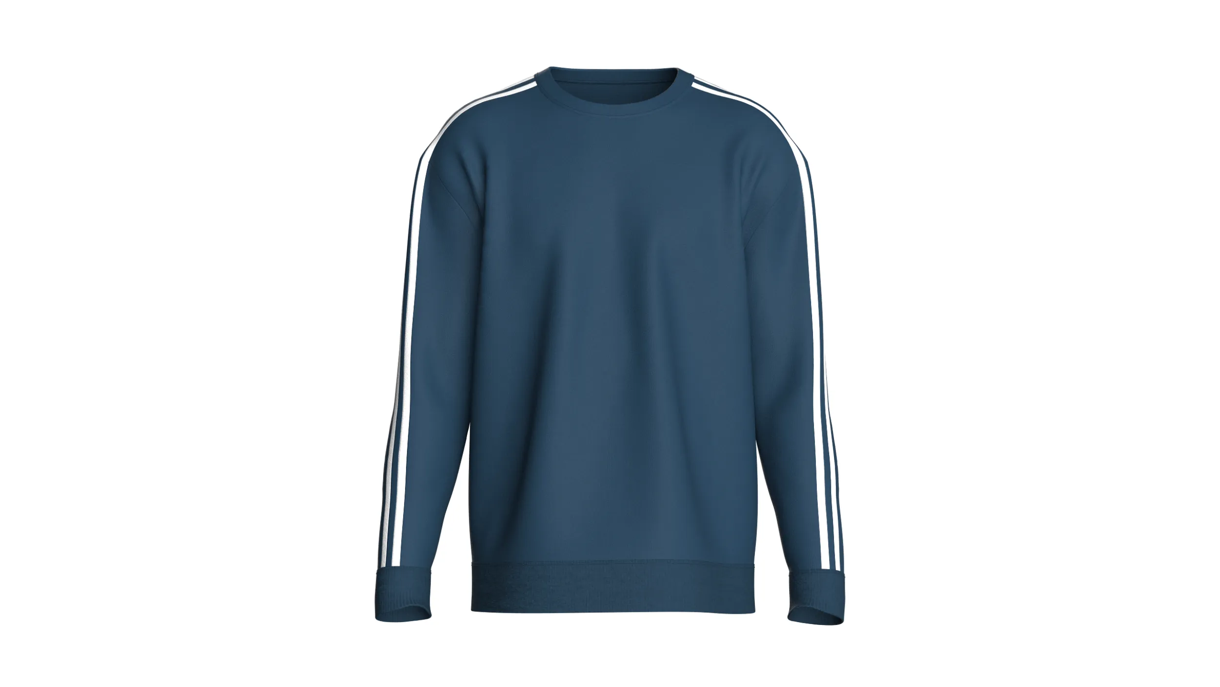 Men Drop-Shoulder Sweatshirt 3D Model .c4d .max .obj .3ds .fbx .stl .blend 